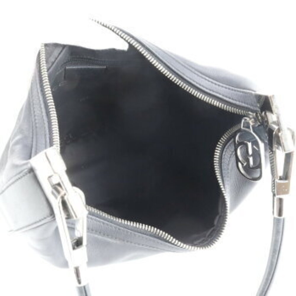 Gucci leather Shoulder Bag tote black ERE - Picture 7 of 9